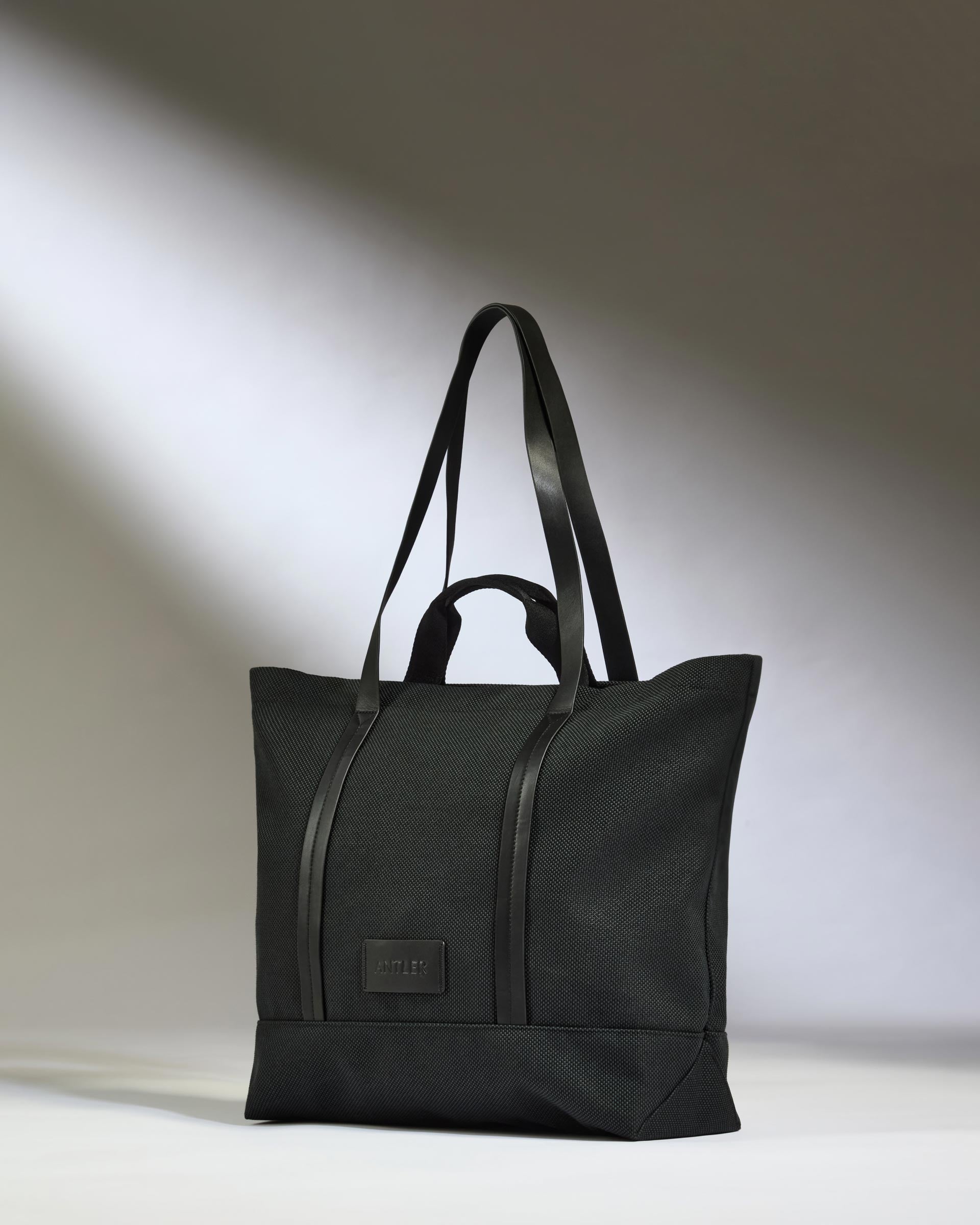 Antler Antler Weave Shopper in Black — manufacturer gallery