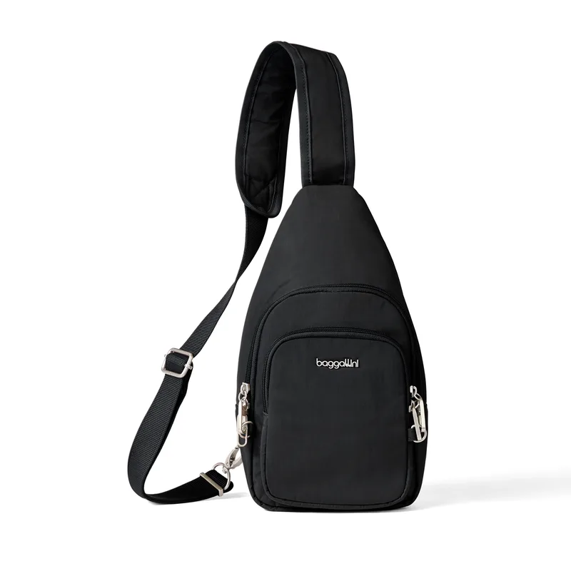 Baggallini Securtex® Classic Anti-Theft Daytripper Sling Bag — manufacturer gallery