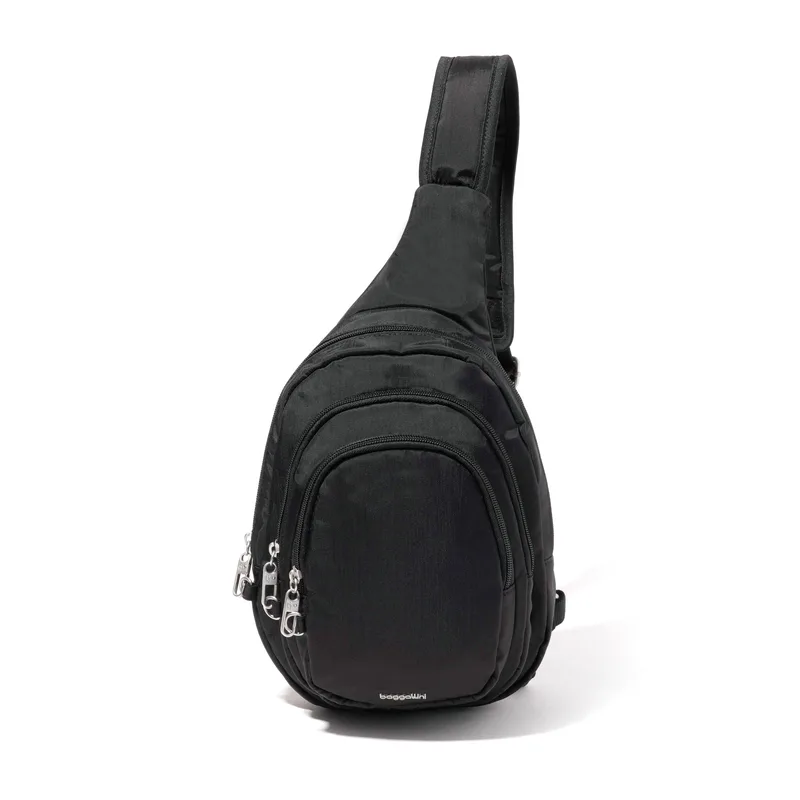 Baggallini Securtex® Classic Anti-Theft Multi Zip Sling — manufacturer gallery
