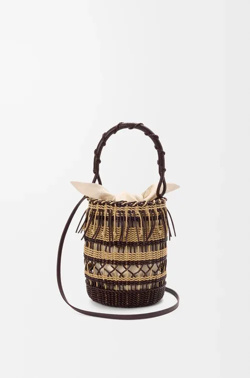 LOEWE Bucket in cord and leather — manufacturer gallery