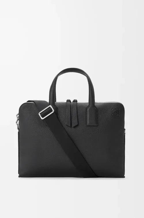 LOEWE Goya thin briefcase in soft grained calfskin — manufacturer gallery