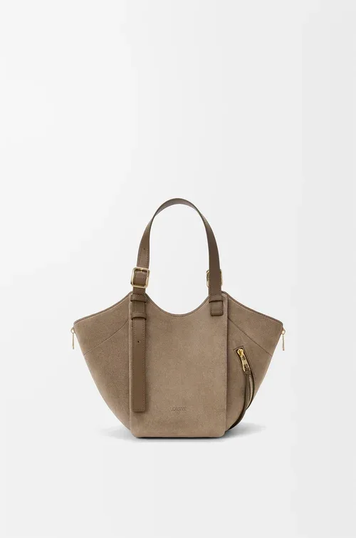 LOEWE Hammock Flip bag in suede — manufacturer gallery