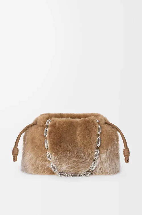 LOEWE Medium Flamenco purse in gradient shearling — manufacturer gallery