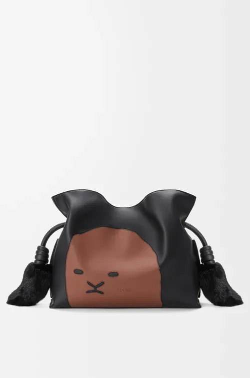 LOEWE Medium Lion Intarsio Flamenco clutch in calfskin — manufacturer gallery