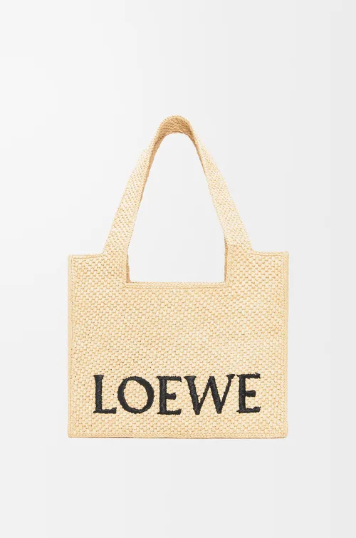LOEWE Medium LOEWE Font tote in raffia — manufacturer gallery
