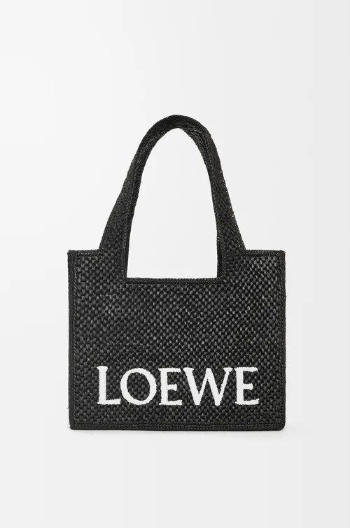 LOEWE Medium LOEWE Font tote in raffia — manufacturer gallery