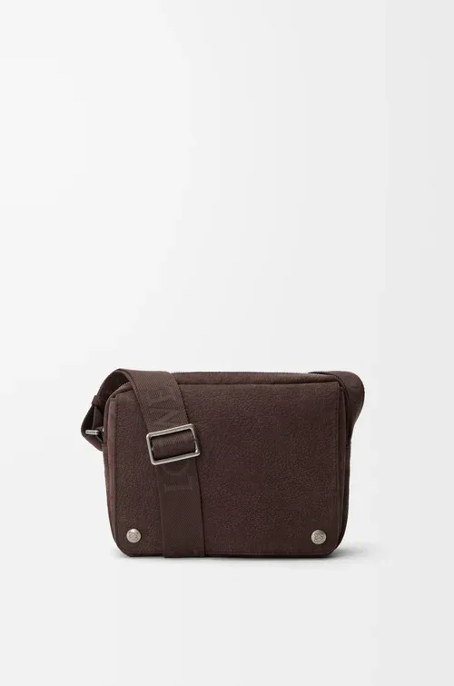 LOEWE Medium Pebble messenger bag in grained nubuck — manufacturer gallery