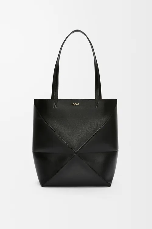 LOEWE Medium Puzzle Fold tote in shiny calfskin — manufacturer gallery