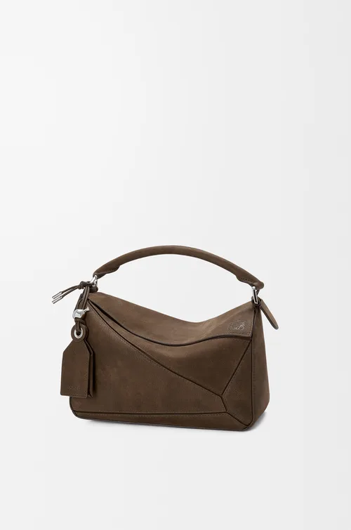LOEWE Small Featherlight Puzzle bag in grained nubuck — manufacturer gallery