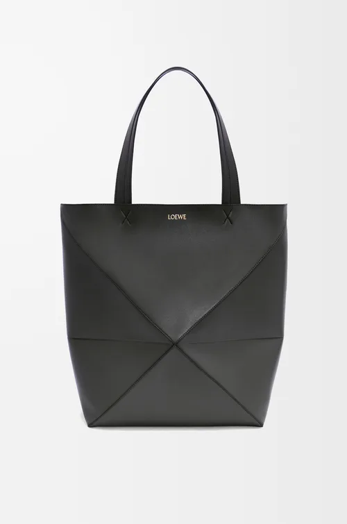 LOEWE XL Puzzle Fold tote in shiny calfskin — manufacturer gallery