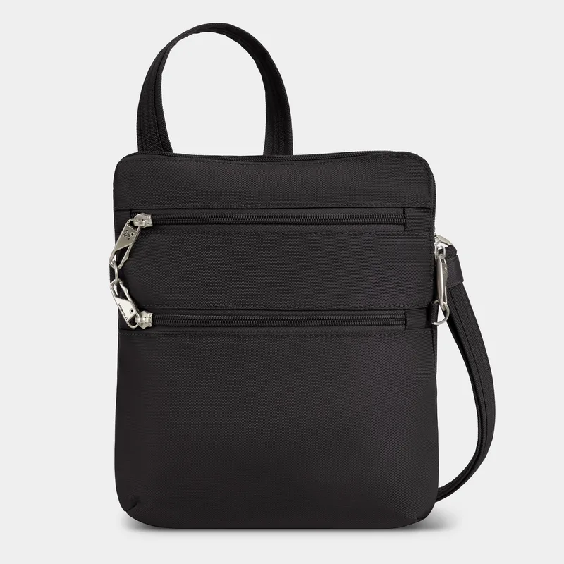 Travelon Anti-Theft Classic Slim Double Zip Crossbody — manufacturer gallery