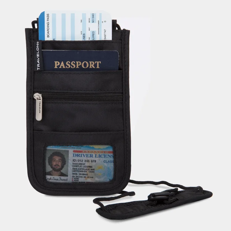 Travelon RFID Blocking Classic Deluxe Boarding Pouch — manufacturer gallery