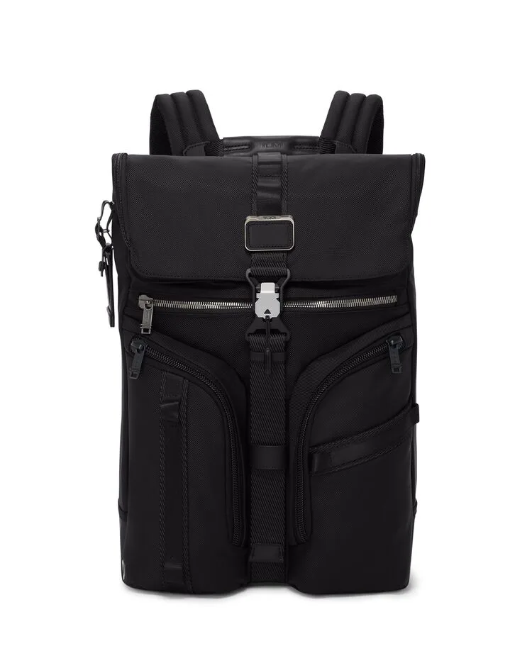 TUMI ALPHA BRAVO 「サーヴェイランス」フラップ・バックパック — manufacturer gallery