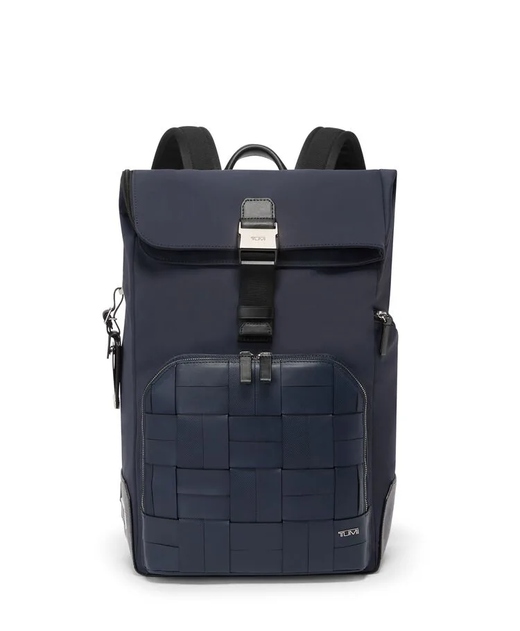 TUMI HARRISON 「オズボーン」ロール・トップ・バックパック — manufacturer gallery