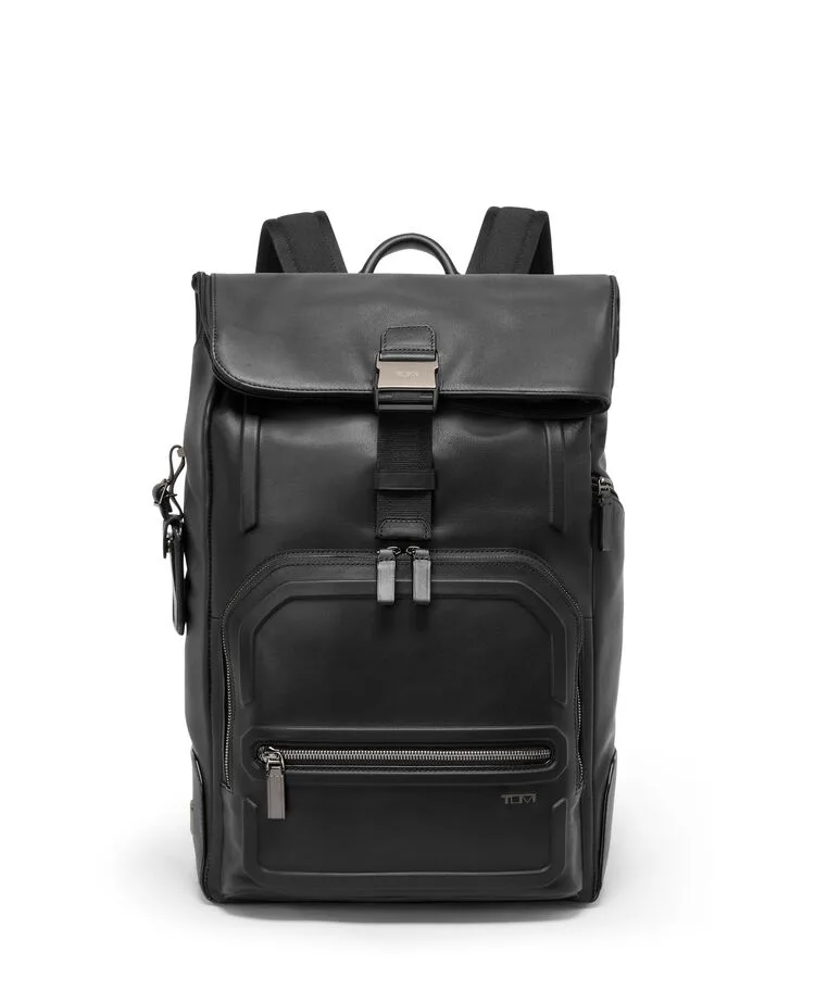 TUMI HARRISON 「オズボーン」ロール・トップ・バックパック — manufacturer gallery