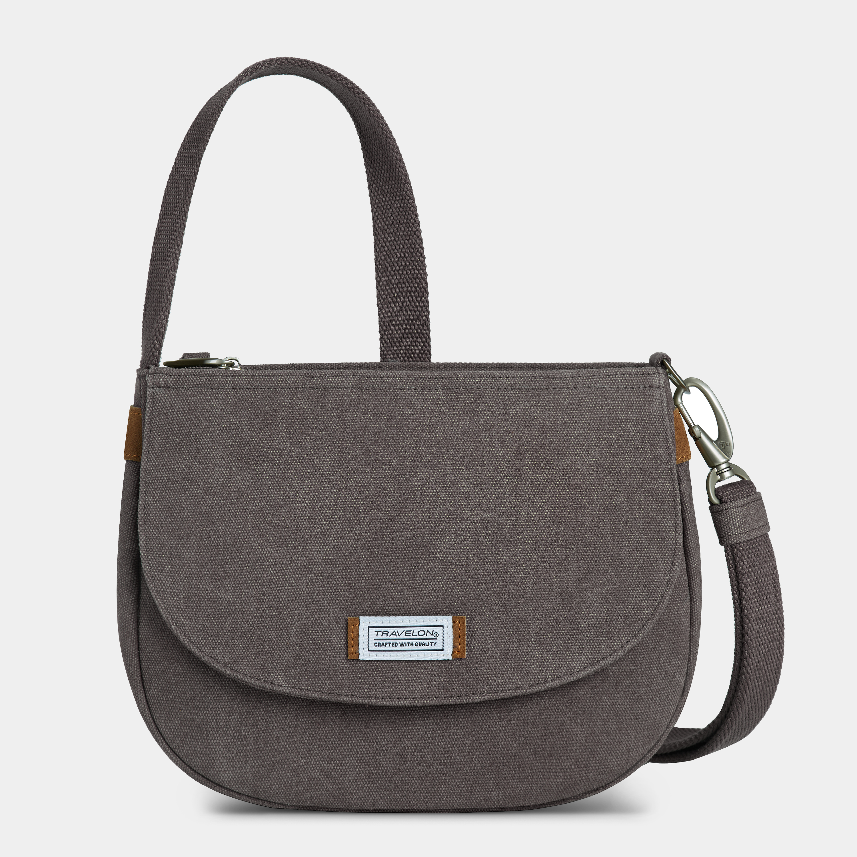 Travelon Anti-Theft Heritage Saddle Crossbody — manufacturer gallery