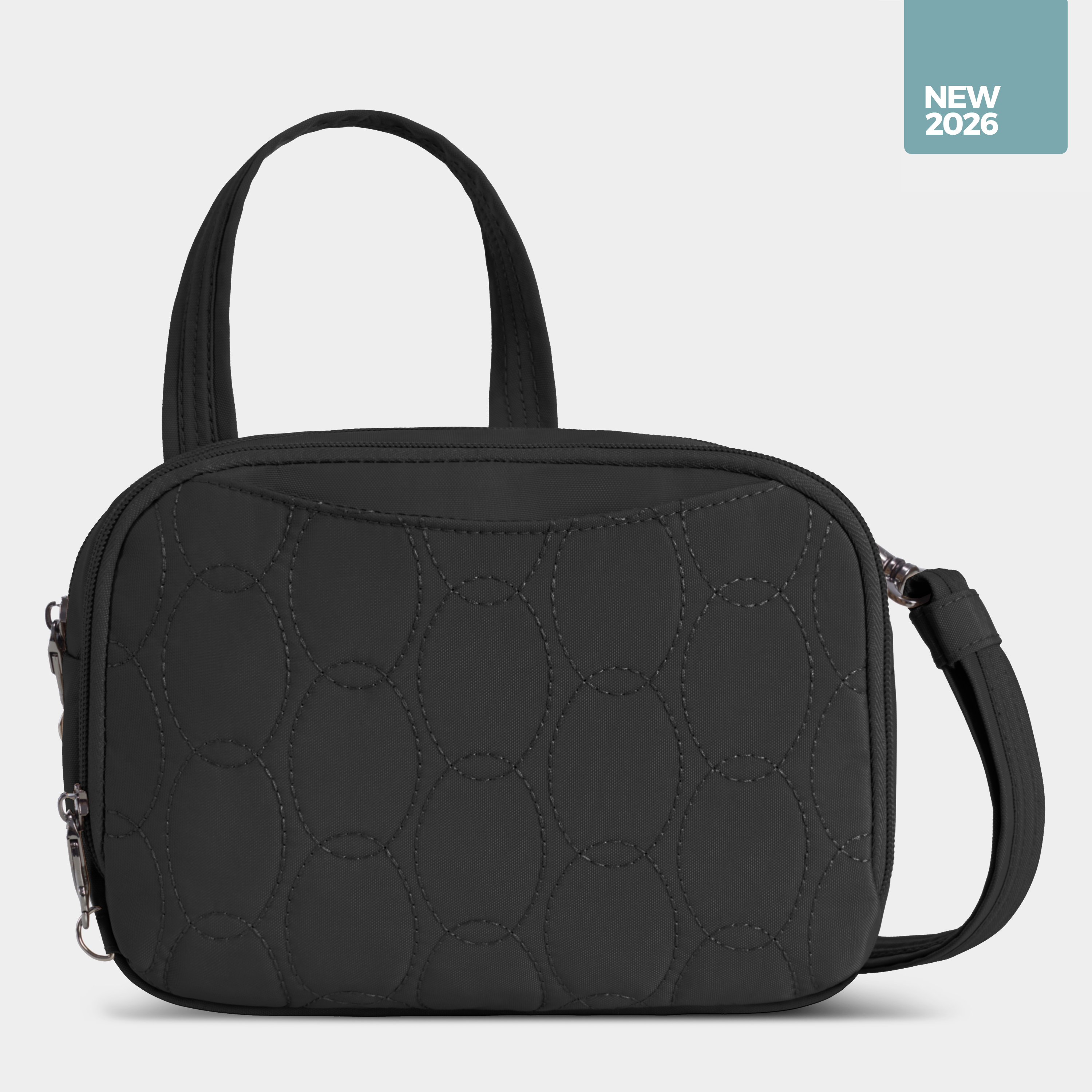 Travelon Runways Anti-Theft Double Compartment Crossbody — manufacturer gallery